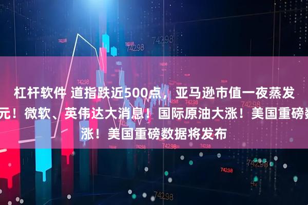 杠杆软件 道指跌近500点，亚马逊市值一夜蒸发超7800亿元！微软、英伟达大消息！国际原油大涨！美国重磅数据将发布