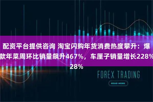 配资平台提供咨询 淘宝闪购年货消费热度攀升：爆款年菜周环比销量飙升467%，车厘子销量增长228%